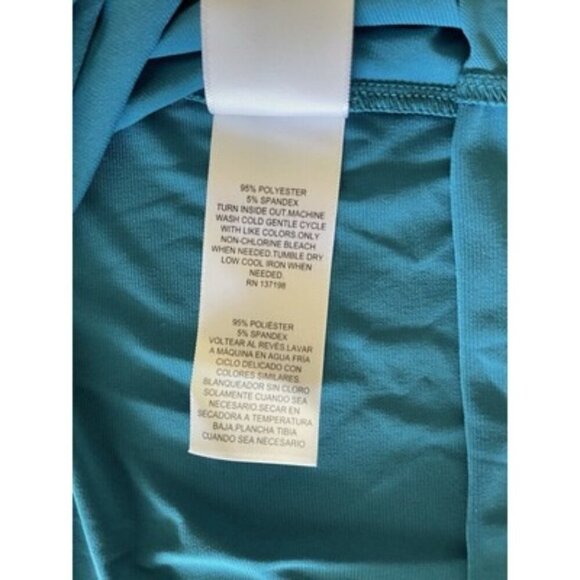 NINA PARKER Trendy Short-sleeve Midi Mesh Dress In Turkish Tile Plus Size 2X NWT - Picture 4 of 4